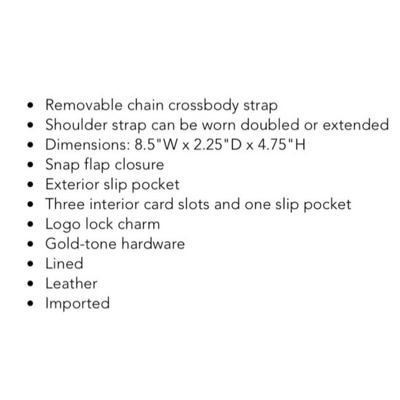 MICHAEL Michael Kors Mila Small Chain Sling Messenger Crossbody Black NWD - Picture 2 of 4